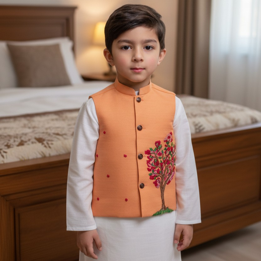 Gul shajar waistcoat 1 piece