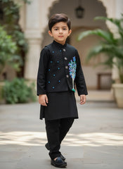 Gul shajar black 3 piece