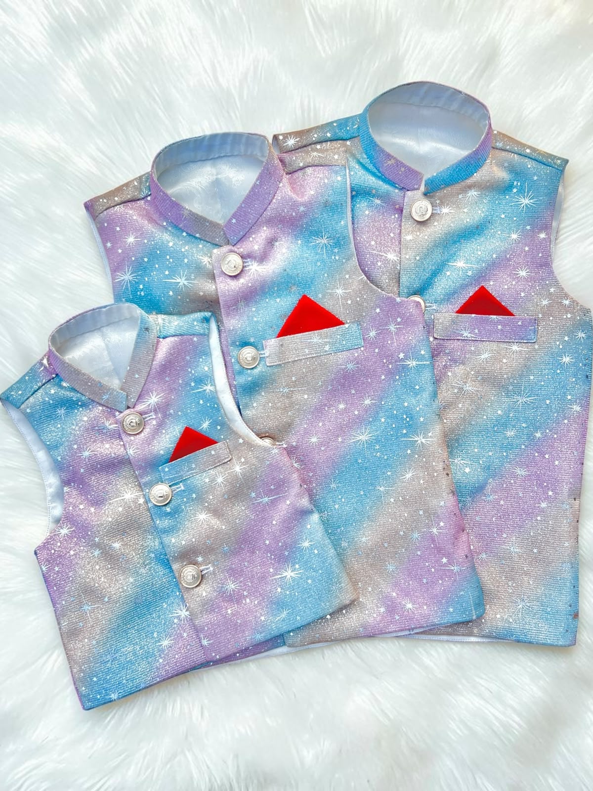 Royal nebula waistcoat 1 piece
